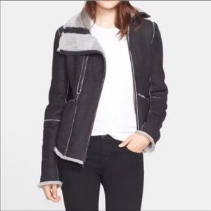 Truth And Pride Genuine Shearling Motto Jacket